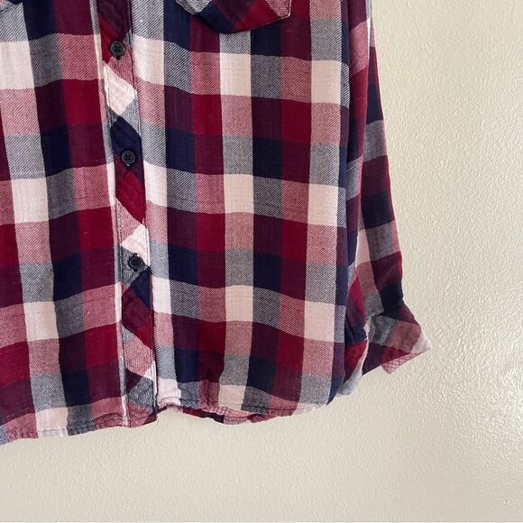Rails Red and Blue Long Sleeve Button Down Shirt - Picture 5 of 12